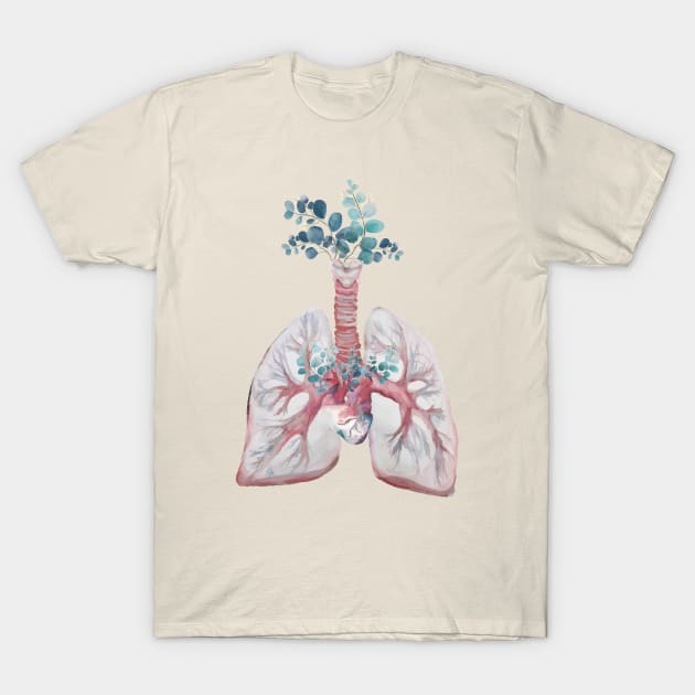 Floral Lungs	Living that Nurse Life T-Shirt by uncommontee